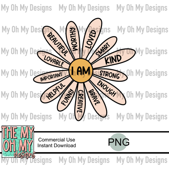 Positive Affirmations, Daisy - PNG File – Kay Michelle Art