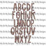 Alphabet set, Butterfly, floral PNG files