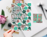 Floral, flowers - Small Business Package Insert - JPG File