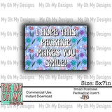 Floral, flowers - Small Business Package Insert - JPG File
